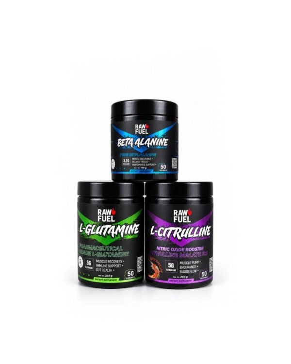 250gm Glutamine +160gm Beta Alanine +250gm Citrulline Malate 3 : 1